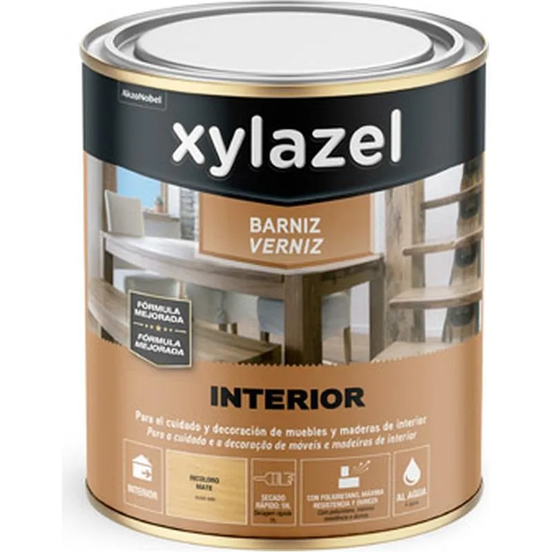 Compra BARNIZ INTERIOR AL AGUA BRILLANTE 750 ML TECA XYLAZEL 5799093 al mejor precio