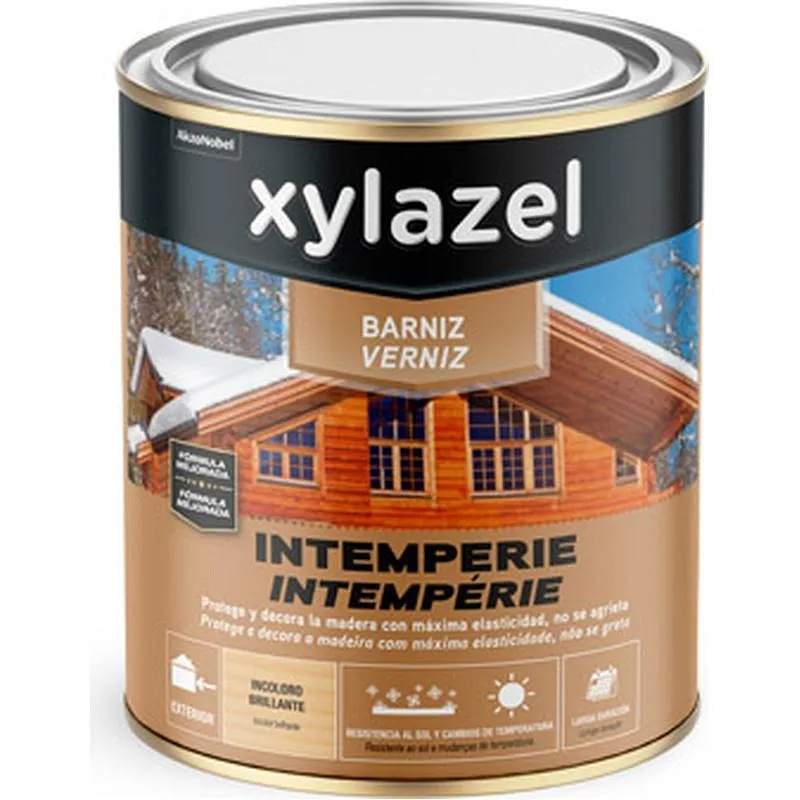 Compra BARNIZ SINTETICO EXTERIOR INTEMPERIE BRILLANTE 4 L INCOLORO XYLAZEL 5798673 al mejor precio