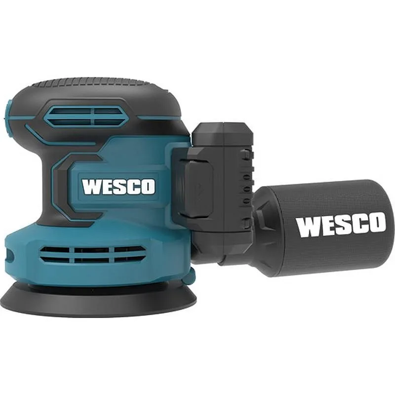 Compra LIJADORA EXCENTRICA 18 V BATERIA DE 2.0 AH Y CARGADOR WESCO WS2302.1 al mejor precio