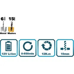 Compra TALADRO ATORNILLADOR 12V WESCO WS2550K al mejor precio