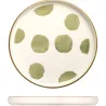 Compra SET 3 PLATOS 1 SERVICIO CERAMICA DECORADA VERDE 9448200 al mejor precio