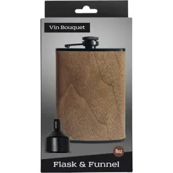 Compra PETACA DECORADA MADERA 250 ML VIN BOUQUET FIA 1277 al mejor precio