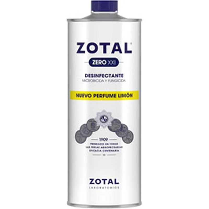 Compra DESINFECTANTE MICROBICIDA FUNGICIDA AROMA LIMON 1 L METAL ZOTAL ZERO 70120140 al mejor precio