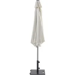 PARASOL ALUMINIO BLANCO 3 M TUBO 48 MM IMPORT YI48308/WHITE
