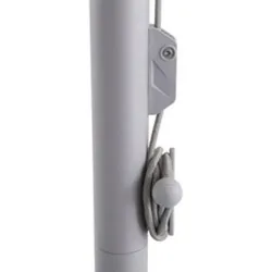 PARASOL ALUMINIO BLANCO 3 M TUBO 48 MM IMPORT YI48308/WHITE