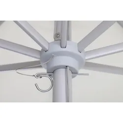 PARASOL ALUMINIO BLANCO 3 M TUBO 48 MM IMPORT YI48308/WHITE