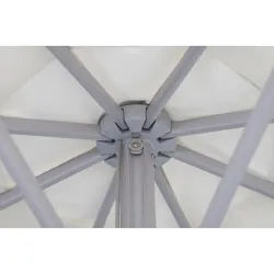PARASOL ALUMINIO BLANCO 3 M TUBO 48 MM IMPORT YI48308/WHITE