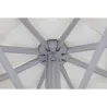 PARASOL ALUMINIO BLANCO 3 M TUBO 48 MM IMPORT YI48308/WHITE