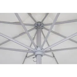 PARASOL ALUMINIO BLANCO 3 M TUBO 48 MM IMPORT YI48308/WHITE