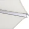 PARASOL ALUMINIO BLANCO 3 M TUBO 48 MM IMPORT YI48308/WHITE