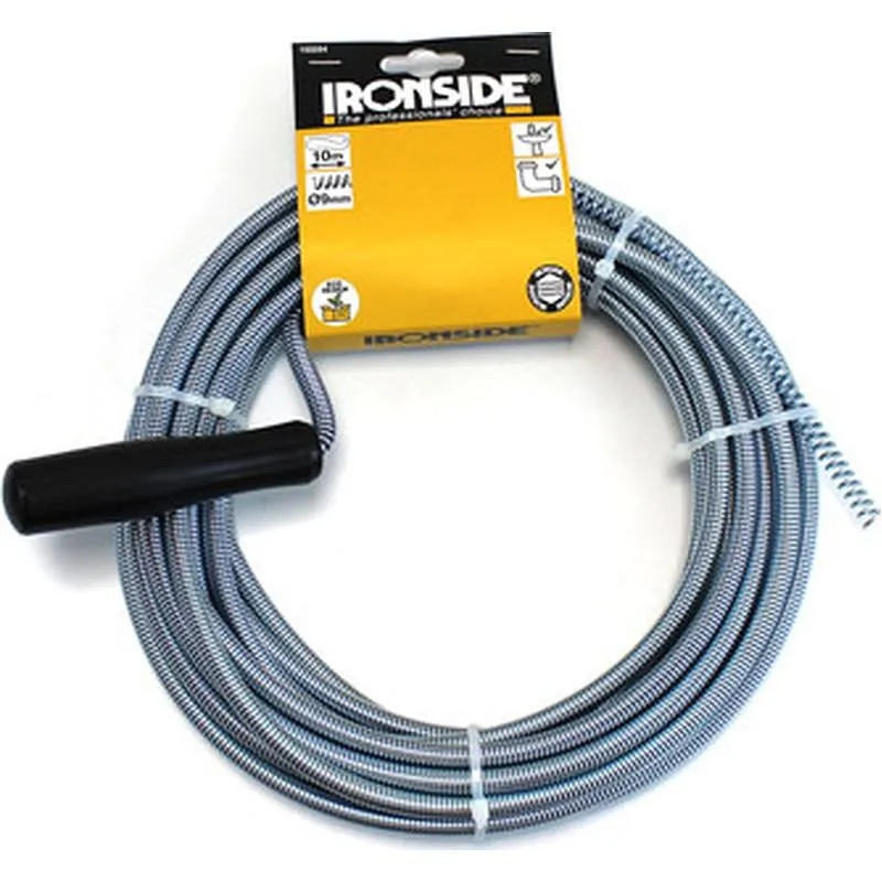 Compra DESATASCADOR DE MUELLE PARA TUBERIAS 10 M X 9 MM IRONSIDE 103254 al mejor precio