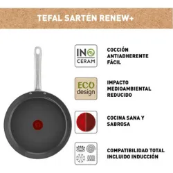 Compra SARTEN RENEW INOCERAM 20 CM INDUCCION TEFAL C4240253 al mejor precio