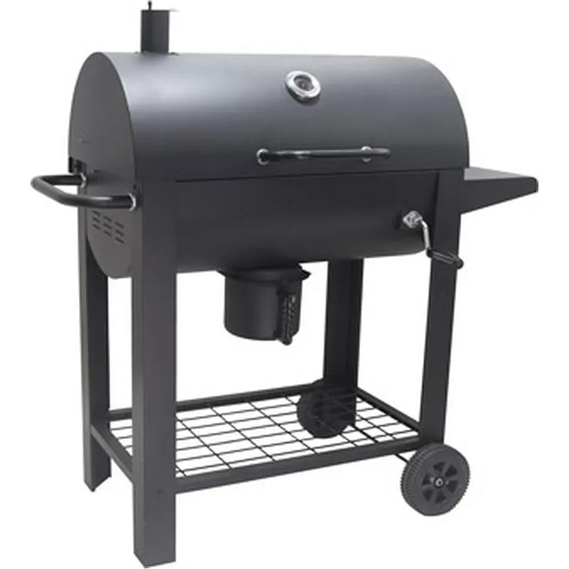 Compra BARBACOA CARBON BARRIL CON MESA AUXILIAR 116 X 58 X 118 CM NATUUR FT01-017 al mejor precio