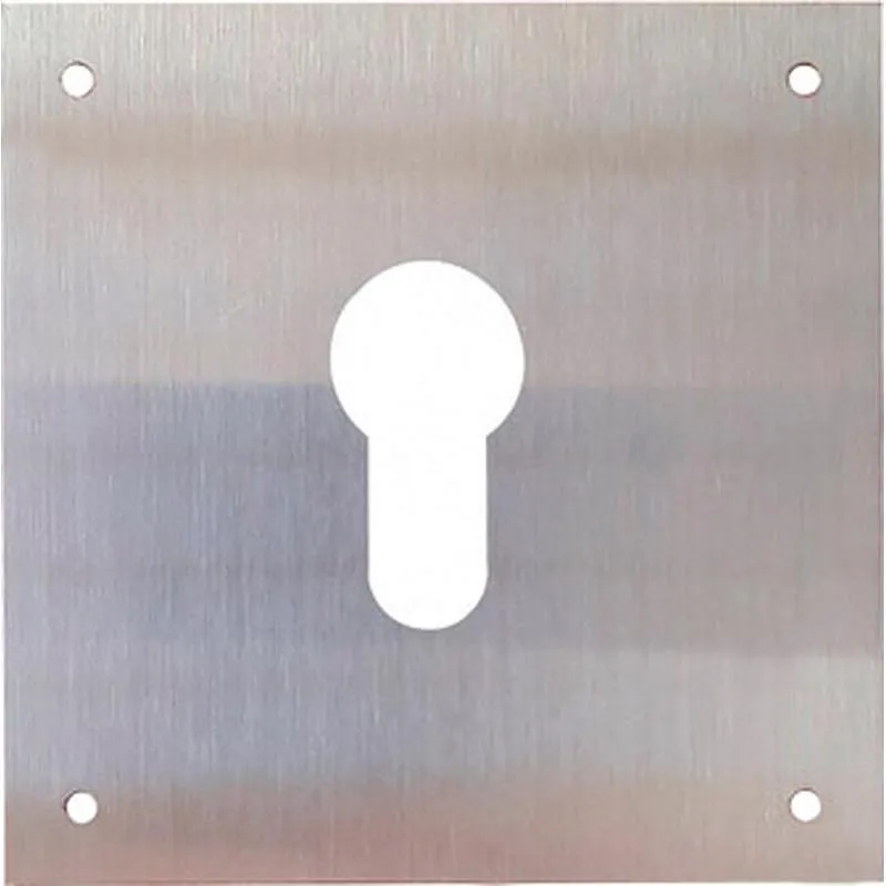 Compra PLACA CERRADURA 80X80MM BOCALLAVE PERA M-51/8080P, INOX SATINADO CLOVAN 51262 al mejor precio