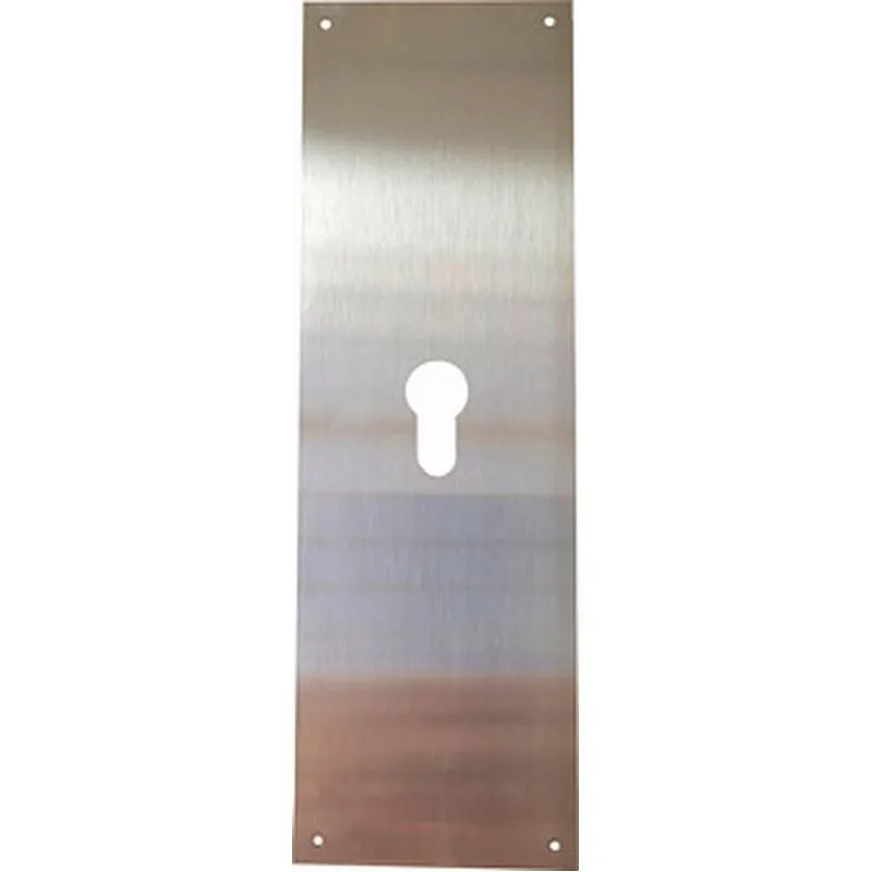 Compra PLACA CERRADURA 80X250MM BOCALLAVE PERA M-51/80250P, INOX SATINADO CLOVAN 51412 al mejor precio