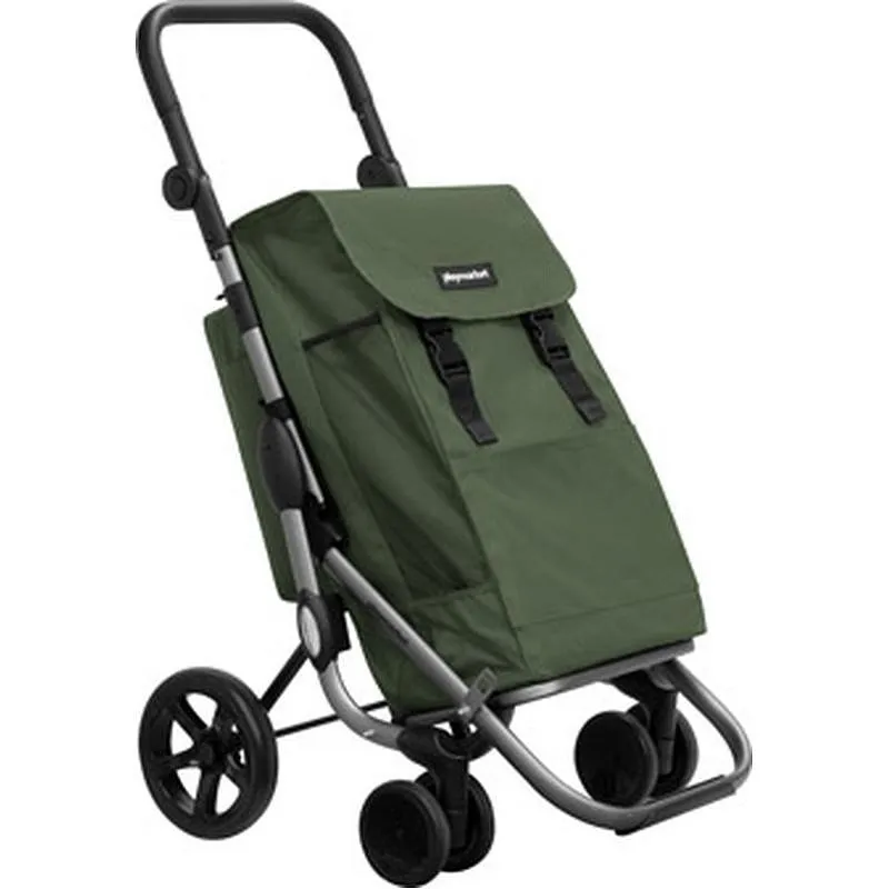 Compra CARRO COMPRA 4 RUEDAS GIR. GO PLUS ECO DESENFUNDABLE VERDE PLAY 24925D3-288 al mejor precio