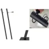 Compra POSTE PARA VELA DE SOMBREO 2 UDS diametro 32 MM 2,20 CM NEGRO NATUUR PSS1 al mejor precio