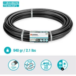 Compra TUBO INSTALACION MICRO-DRIP diametro 13 MM 1/2" 20 M GARDENA 1304626 al mejor precio