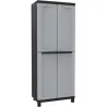 Compra ARMARIO RESINA ESCOBERO 2 PUERTAS NEGRO GRIS TWIST BLACK 170 X 68 X 39 CM TERRY 1002707 al mejor precio