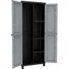 Compra ARMARIO RESINA ESCOBERO 2 PUERTAS NEGRO GRIS TWIST BLACK 170 X 68 X 39 CM TERRY 1002707 al mejor precio