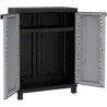 Compra ARMARIO RESINA MEDIO 2 PUERTAS NEGRO GRIS TWIST BLACK 91,5 X 68 X 39 CM TERRY 1002709 al mejor precio