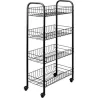 Compra CARRO MULTIUSO 4 CESTOS PISA NEGRO METALTEX 340634038 al mejor precio