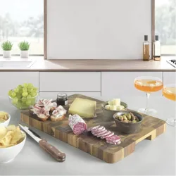 Compra TABLA CORTAR MADERA ACACIA PROFESIONAL 43 X 30 X 3 CM METALTEX 561318000 al mejor precio