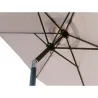 Compra PARASOL ALUMINIO INCLINABLE BEIGE 3 M TUBO 48 MM CON MANIVELA IMPORT BEIGE al mejor precio