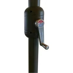 Compra PARASOL ALUMINIO INCLINABLE BEIGE 3 M TUBO 48 MM CON MANIVELA IMPORT BEIGE al mejor precio