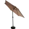 Compra PARASOL ALUMINIO INCLINABLE BEIGE 3 M TUBO 48 MM CON MANIVELA IMPORT BEIGE al mejor precio
