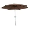 Compra PARASOL ALUMINIO INCLINABLE TAUPE 3 M TUBO 48 MM CON MANIVELA IMPORT TAUPE al mejor precio