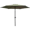 Compra PARASOL ALUMINIO INCLINABLE VERDE OLIVA 3 M TUBO 48 MM CON MANIVELA IMPORT VERDE OLIVA al mejor precio