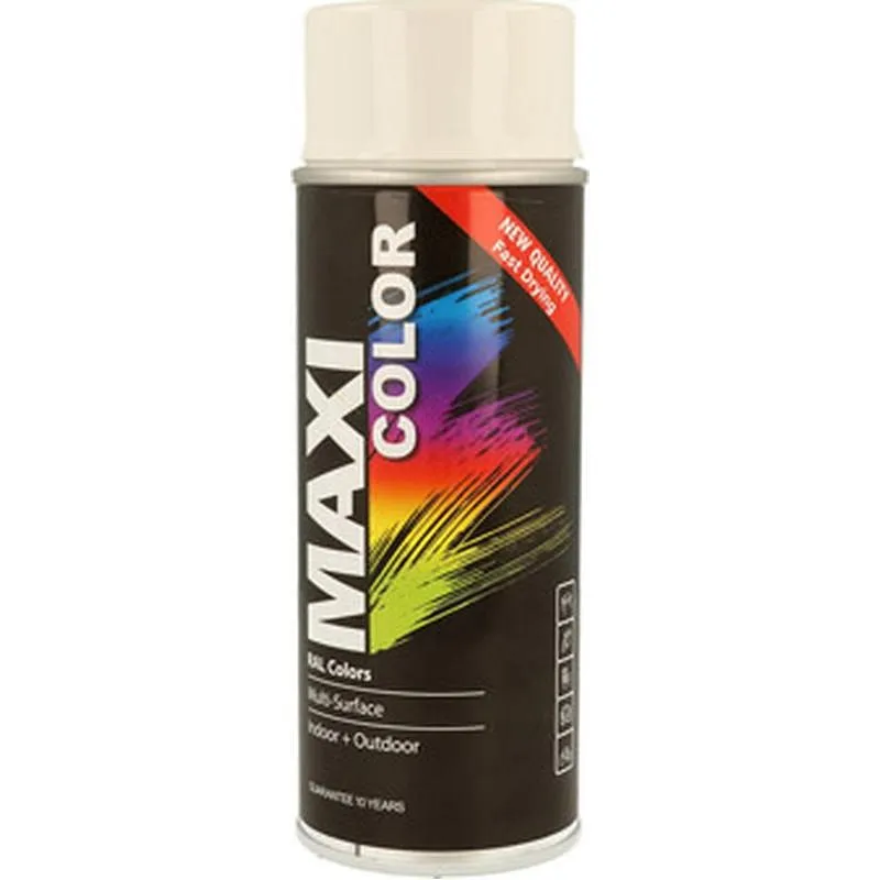 Compra PINTURA SPRAY MAXI COLOR BRILLO 400 ML RAL 9010 BLANCO PURO MOTIP MX9010 al mejor precio