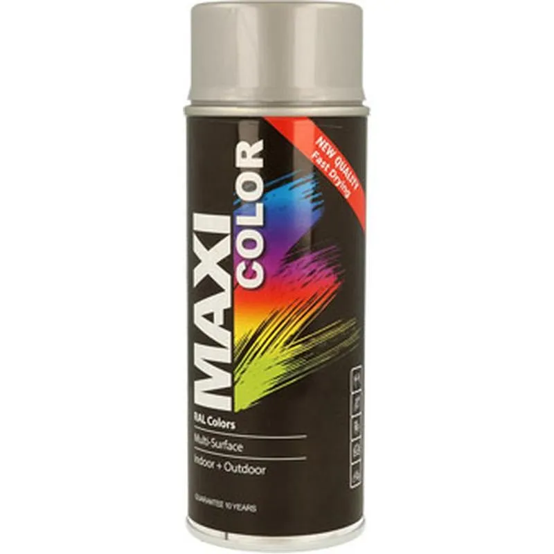 Compra PINTURA SPRAY MAXI COLOR BRILLO 400 ML RAL 9006 ALUMINIO BLANCO MOTIP MX9006 al mejor precio