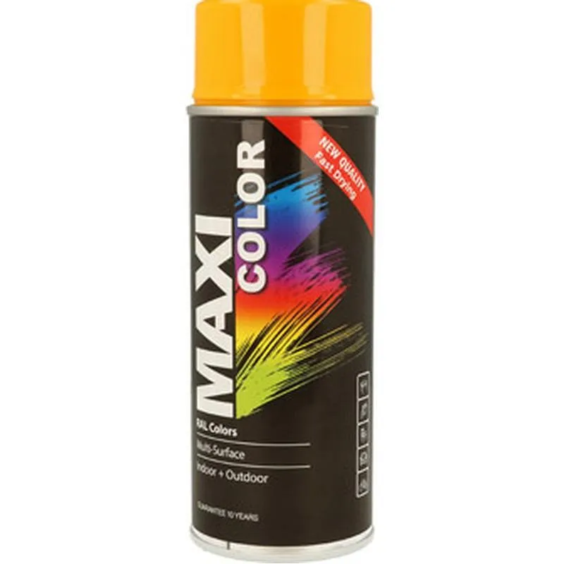 Compra PINTURA SPRAY MAXI COLOR BRILLO 400 ML RAL 1028 AMARILLO MELON MOTIP MX1028 al mejor precio