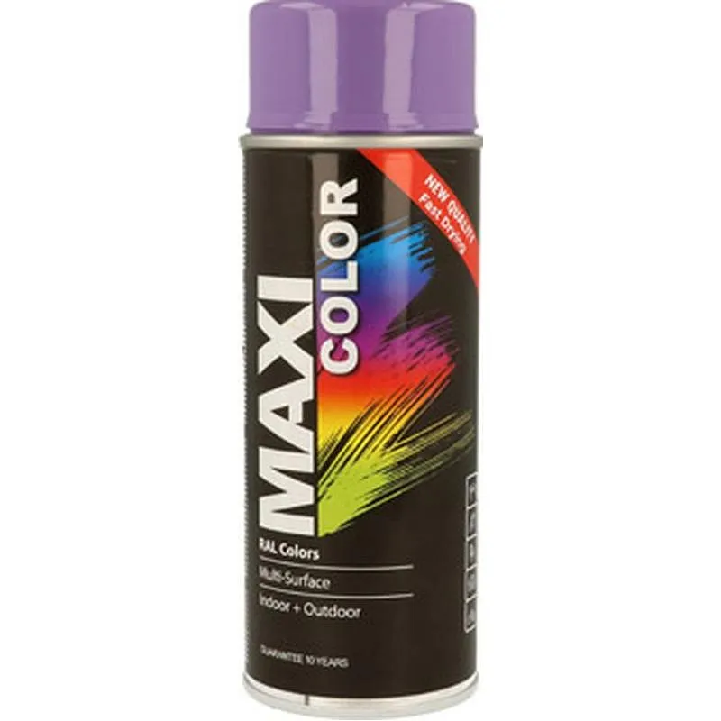 Compra PINTURA SPRAY MAXI COLOR BRILLO 400 ML RAL 4005 LILA AZULADO MOTIP MX4005 al mejor precio