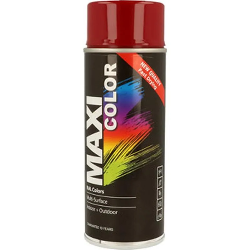 Compra PINTURA SPRAY MAXI COLOR BRILLO 400 ML RAL 3004 ROJO PURPURA MOTIP MX3004 al mejor precio
