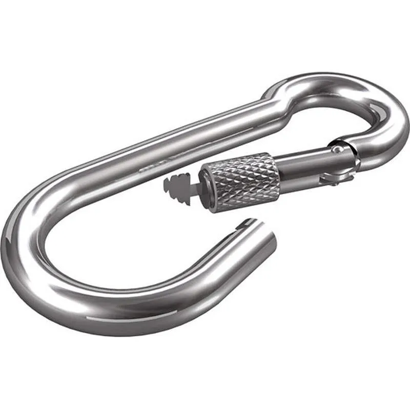 Compra MOSQUETON ACERO BOMBERO CON SEGURO (BL 2UNI) 6MM ROMBULL 811602104040 al mejor precio