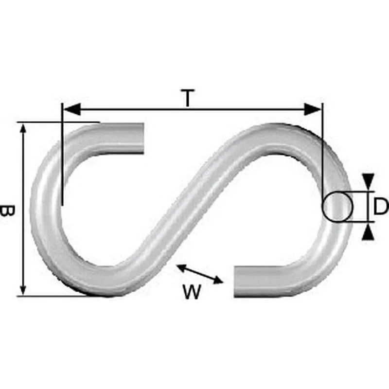 Compra GANCHO ACERO TIPO S (BL 4UNI) 4MM ROMBULL 811702074070 al mejor precio