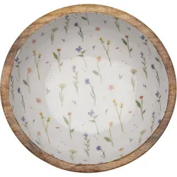 Compra ENSALADERA MADERA ESMALTADA LAISON diametro 24 X 7 CM VERSA 17370499 al mejor precio