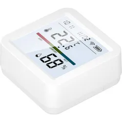 Compra SENSOR WIFI DE TEMPERATURA Y HUMEDAD ENERGEEKS CON PANTALLA SOBREMESA O PARED ENERGEEKS EG-STHW002 al mejor precio