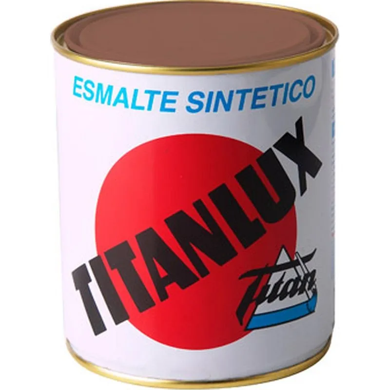 Compra Esmalte sintetico brillo 587 375 ml ocre TITANLUX 1058738/5805648 al mejor precio