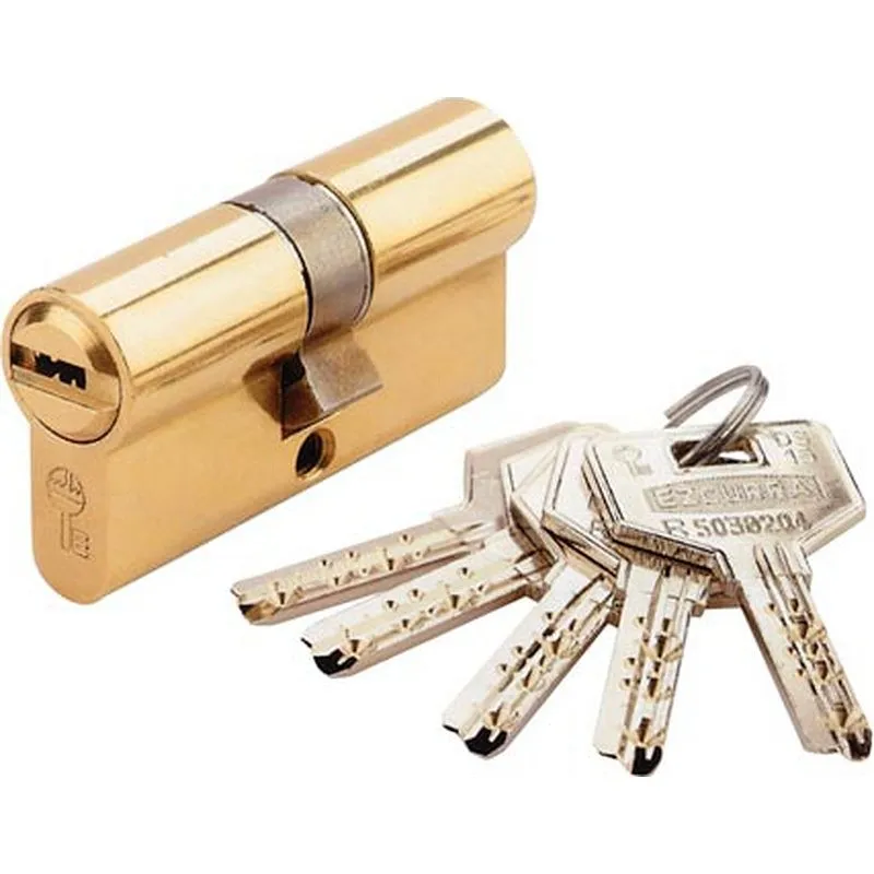 CILINDRO DS15 LEVA LARGA 30-30 LATON, 5 LLAVES EZCURRA 1001261