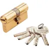 CILINDRO DS15 LEVA LARGA 30-40 LATON, 5 LLAVES EZCURRA 1001271