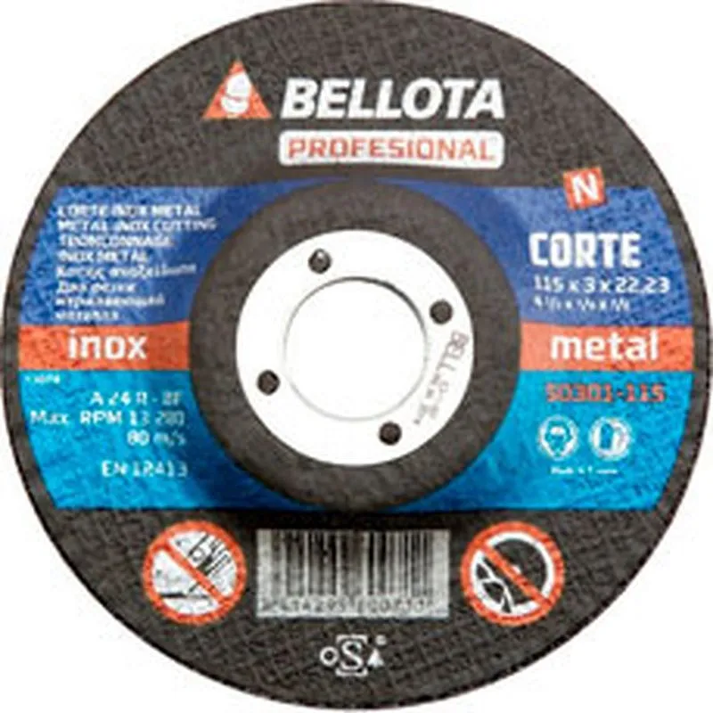 Compra Disco corte metal diámetro 115 mm BELLOTA 50301-115 al mejor precio