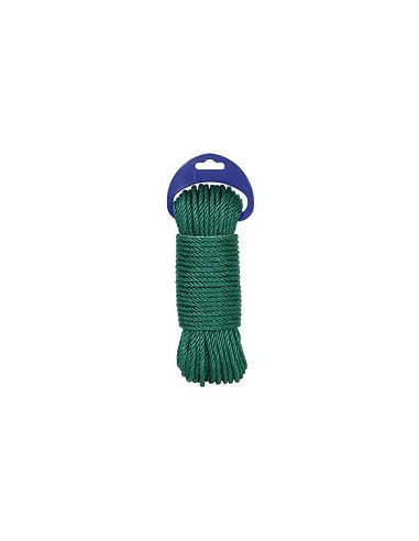 Compra Cuerda polietileno cableada 4 cabos diámetro 5 mm 25 mt verde ROMBULL 434309002211 al mejor precio