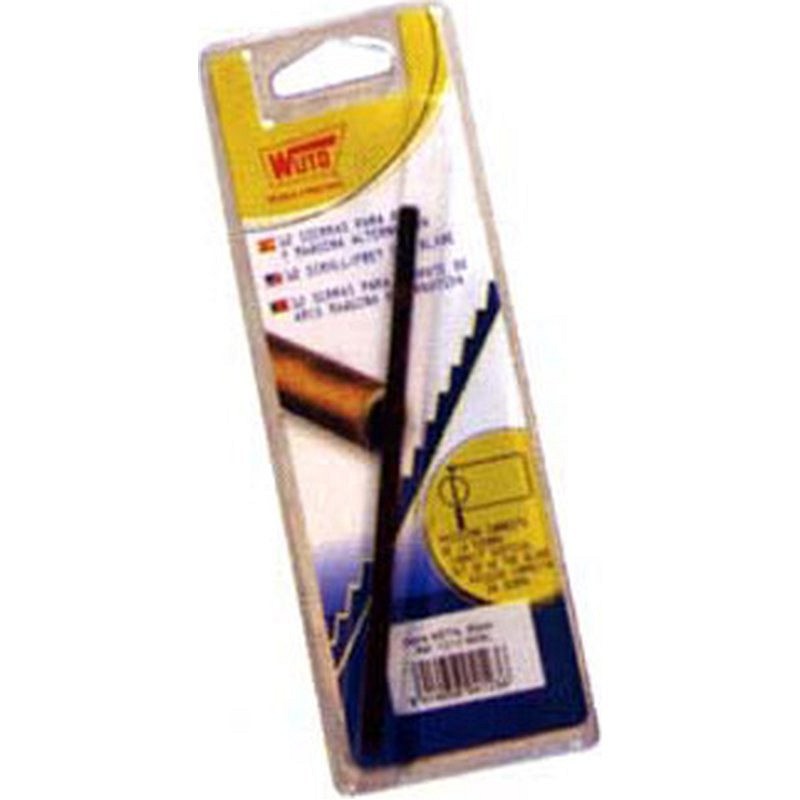 HOJA SIERRA MARQUETERIA METAL 12 UDS 16 CM 6 WUTO 6/16 MEBL