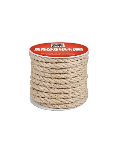 Compra Cuerda sisal cableada 4 cabos diámetro 10 mm 25 mt ROMBULL 437414002200 al mejor precio