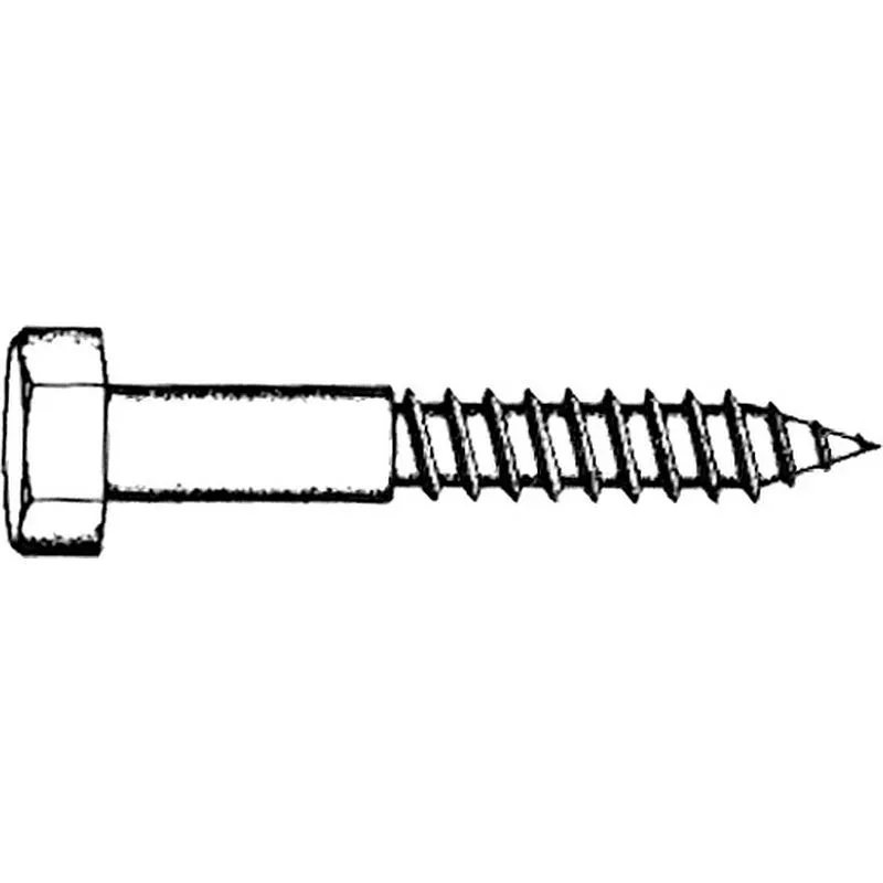 Compra Tirafondo cabeza hexagonal cincado 3 unidades 6 x 40 mm din-571 FER 2600 al mejor precio