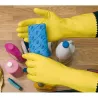 Compra GUANTE LATEX AMARILLO FLOCADO MENAJE TALLA 7 JUBA 62138/7 al mejor precio